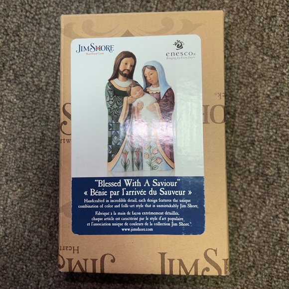 Jim Shore 6006657 Blessed With A Saviour - Pint Sized Holy Family 2020 New - Picture 4 of 5